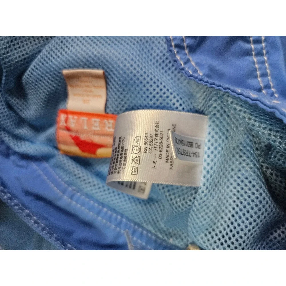 Tommy Bahama Board Shorts Mens 38 Blue Swim Trunks Relax Mesh Lined Marlin Logo